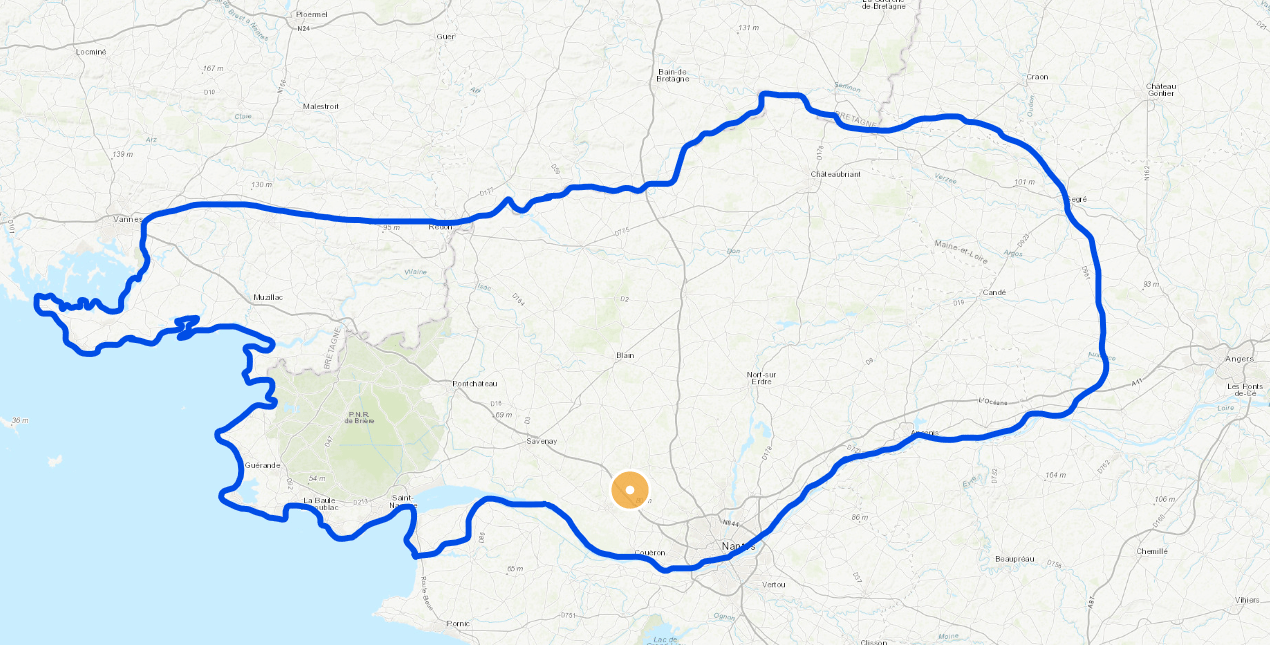 Carte de notre zone d'intervention